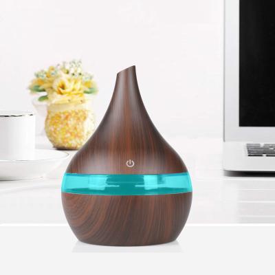 China YX041 car wholesales USB Mini Office Ultrasonic Humidifiers Customized Logo For Gift wood color night light 7 for sale