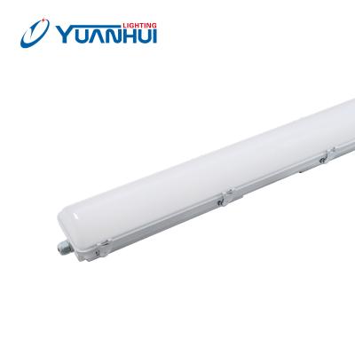 China WAREHOUSE Good Price Garage Warehouse Use Linkable Linear LED Light Premium Steel Triproof Milky for sale