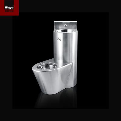 China Double-Flow Australia Stainless Steel Piss Wc Toilet Watermark Project Vandal Proof Toilet for sale