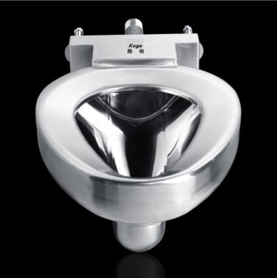 China American Style Concealed Tank Wall Hung P-trap Toilet Stainless Steel Prison Toilet Bowl for sale