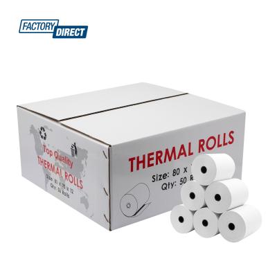 China 100% Virgin Wood Pulp Thermal Paper Roll 80mm 57mm Printer Thermal Paper Roll Wholesale Best Price Material and Factory for sale