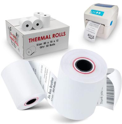 Κίνα Factory Price Best Virgin Wood Pulp 58mm 100% Thermal Paper Roll 80mm Thermal Paper Material And Roll For Cashier ATM POS Machine προς πώληση