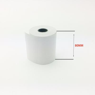 China Good Quality 80mm x 65mm Thermal Roll Paper 80x80 80x80mm POS Sticky Thermal Paper for sale