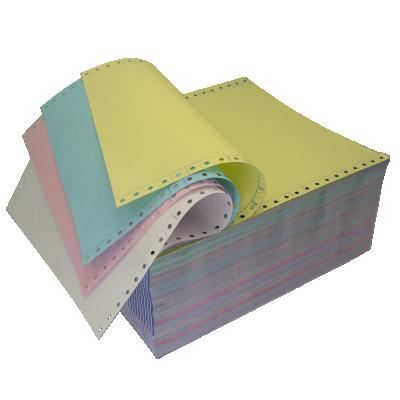 China Premium 100% Virgin Wood Pulp OEM Manufacturer Computer Paper Carbonless NCR Continuous Paper Covers Form Bill Paper for sale