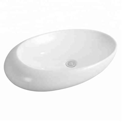 China HY488A Modern Stylish Ceramic Egg Design Oval Wash Basins for sale