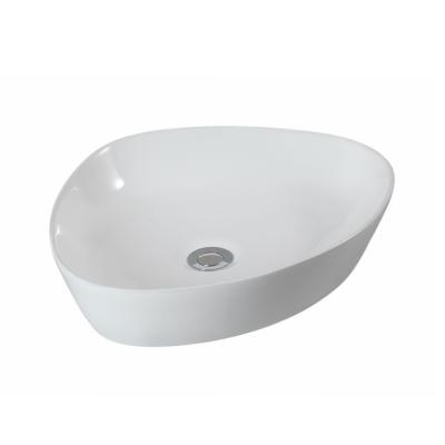 China Hand Wash Basin HY8017 Hotel Bathroom Used Hot Selling Porcelain Face Wash Basin Cabinet Above Counter Sink Bowl for sale