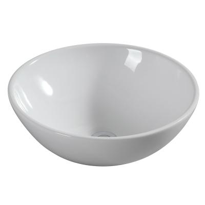 China Easy Clean Ceramic Bathroom Top Mount Round Bowl HY5210 Sink for sale