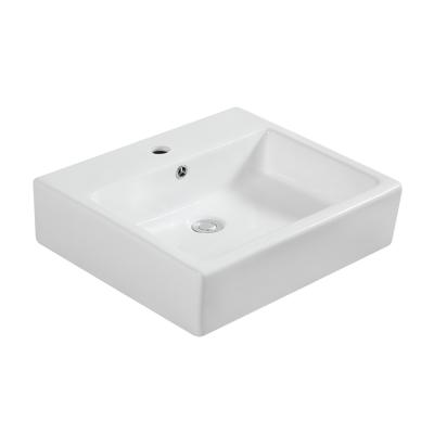 China HY-4707 Modern European Style Porcelain Vessel Basin Sink Design Rectangle Shape for sale