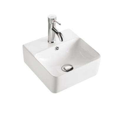 China Bathroom HY-8145 modern bathroom ceramic basin bowl sinks for wall hung for sale