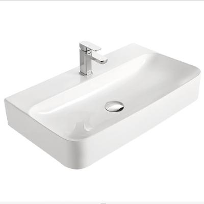 China Bathroom HY8143 bathroom sink high level basin with quality warranty easy clean basin for sale