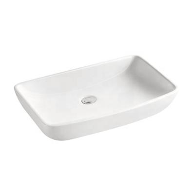 China HY5007A Modern Bathroom Sink Ceramic Square Basin With Top Grade Household Products for sale