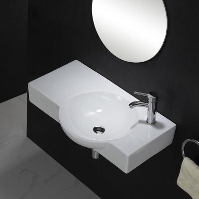 China HY-454 Easy Clean Large Size Factory Direct Supply Wall Hung Wash Basin Sink for sale