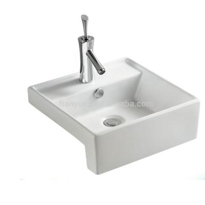 China HY-5307 Modern Wash Bathroom Sink Ceramic Bath Sink For Cabinet for sale