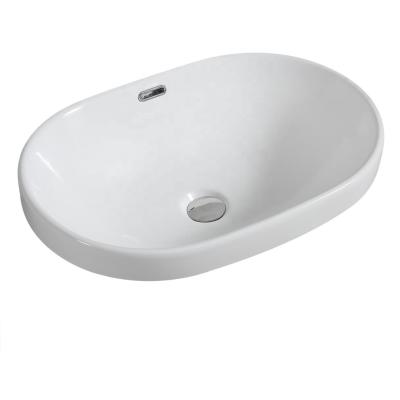 China HY5006C China Supply Modern Bathroom Sink Ceramic Hand Basin for sale