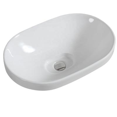 China HY5006A Modern Bathroom Ceramic Counter Top Wash Basin for sale