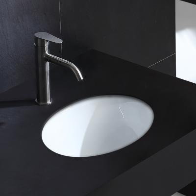 China HY-1605 Easy Clean Oval Shape Under Counter Basin For Bathroom Cabinet for sale