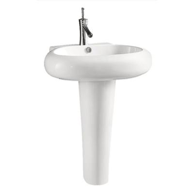 China Export HY302 Ceramic Bathroom Pedestal Sink Easy Clean for sale