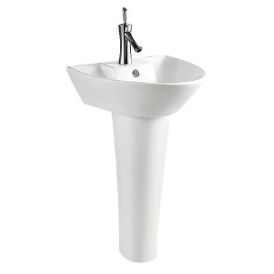 China HY-304 Modern Ceramic Basin Wash Basin With Stand for sale