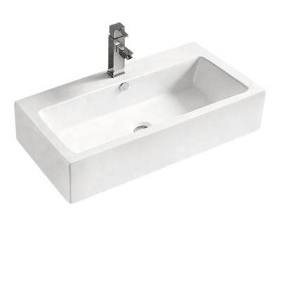 China Modern European Style HY498 Bathroom Sink Ceramic Wash Hand Basin With Quality Warranty for sale