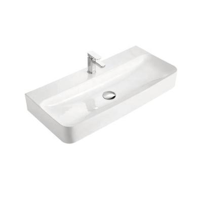 China HY8144 Modern Bathroom Sink Hand Wash Basin With High Temperature Firing for sale