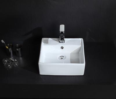 China Modern Bathroom Sink Basin Top Tabletop HY421 Ceramic Hand Wash Basin for sale