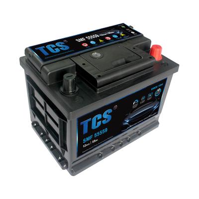 China Wholesale Sealed Auto Truck Car Battery 55559MF 43Ah Maintenance Free Din Car Engine Start For Rollers for sale