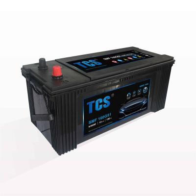 China Car engine starting adopting high quality polypropylene case 160G51 (N150) 160Ah Jis big truck battery for heavy duty trucks for sale