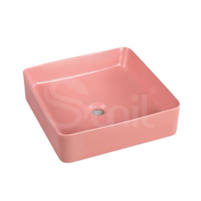 China Wholesale Price CUPC Approval Square Shape Sink Countertop Smooth Sink Designs Color Outdoor Wash Sink for sale