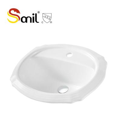 China Sleek Ceramic Bathroom Countertop Hand Basin Wash Basin CUPC Ceramic Wash Basin for sale