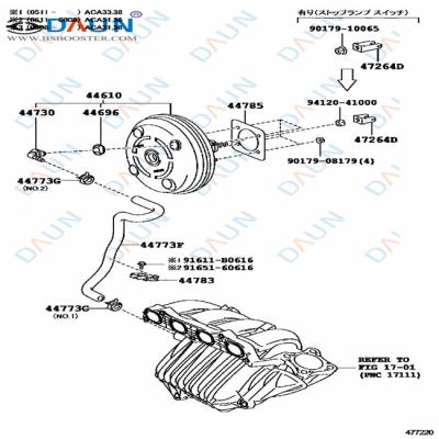 China DAUN steel BRAKE BOOST FOR 44610-42250 RAV4/VANGUARD for sale