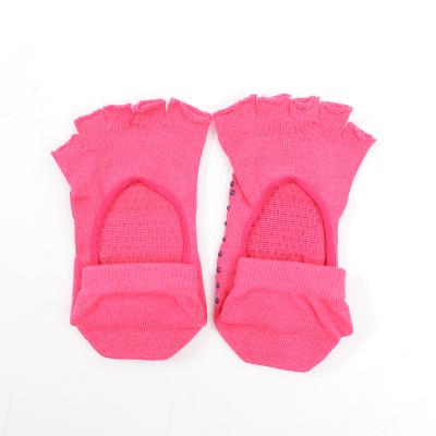 China High Quality Breathable Customize Cotton Gym Socks Massage Anti-Slip Silicone Grips Yoga Socks Pilates Socks For Women for sale