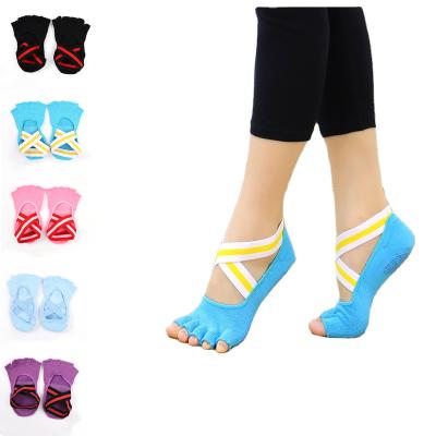 China Non-slip breathable yoga socks and five-toed yoga socks with the toe bytoe sweat-absorbent for sale