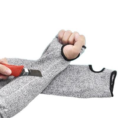 China Anti-impact Cut Resistant Thumb Hole En388 Anti Cut Protective Arm Sleeves Level 5 Safety Cut For Glass Handling, Working for sale