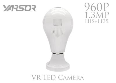 China Witte 360 Graad Panoramische Camera, 960P-de Draadloze IP Camera van Huisonvif met Geleide Lamp Te koop