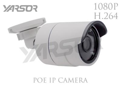 China 2 la cámara IP 1080P de la P.M. POE impermeabiliza la cámara de seguridad infrarroja ligera del LED con el soporte en venta