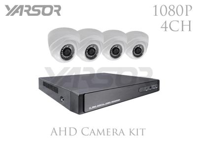 Cina 4 X 1080P si dirigono il corredo della videocamera di sicurezza, corredo di Manica DVR della lente 8 di 3.6mm per la scuola in vendita