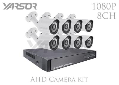 China Weatherproof 1080P AHD Camera Kit 8 Channel AHD DVR Kit 2.0MP With IR Cut for sale