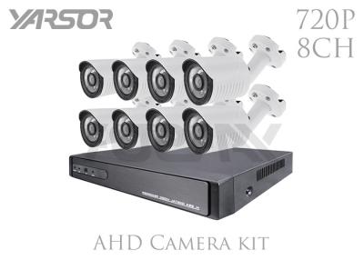 China White AHD Camera Kit 8 Channel 1080N DVR Kit 4 X 720P For Indoor / Outdoor for sale