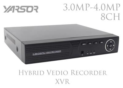 China Home Hybrid Video Recorder 8 CH HD 3.0MP 4.0MP 5 in 1 AHD / TVI / CVI / CVBS / IP System for sale