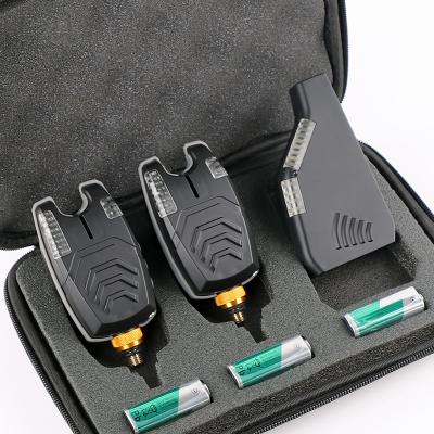 China Fsihing Good Quality Bite Alarm Radio Fishing Bite Alarm Sounds and LED Alarm Indicator FA210-2+1 Scary Set for sale