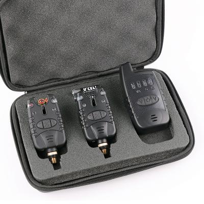 China Fsihing Wireless Bite Alarm FA201-2 High-sensitivity Low Price Carp Fishing Bite Alarm Set 2 Alarms and 1 Receiver for sale