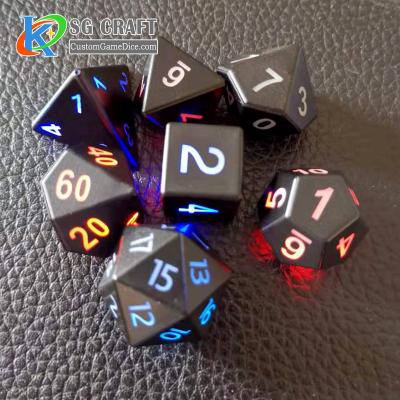 China Nautical Hot Sale No MOQ New Type LED DND Sex Dice Adult Game Set Flashing Glowing Dice Set Limited Dice for sale