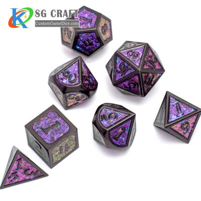 China DND Playing Dice Customized D6 16mm Opaque Polyhedral Metal Sex Position Copper Square Dice. for sale