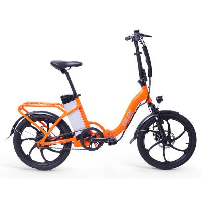 China Aluminum Alloy Folding Electric Bike 20 Inch Bicicleta Electrica Portable Adult Foldable E-Bike Al Alloy Electric City Bike for sale