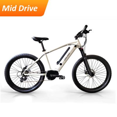 China 48V 500W Alloy Aluminum Mid Drive Ebike 26 Inch Mountain Electric Bike With 7 Speeds for sale