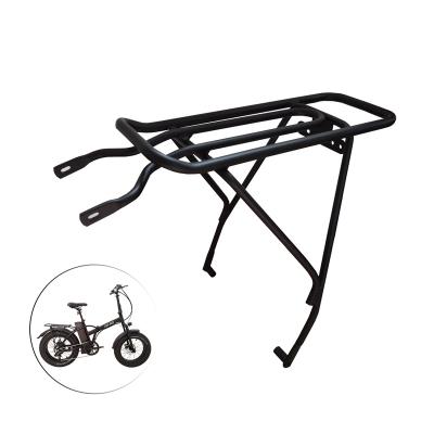 China Rear Rack Aluminum Alloy Rack Bicycle Luggage Rack Rear Rack For 20 Inch Fat Tire Electric Bike for sale