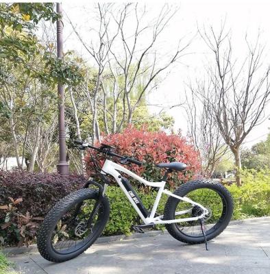 China Hot Selling Aluminum Alloy 48V500W 26Inch Powerful Snow Front Range Long Range Suspension Mountain Bike Fat Electric Ebike for sale