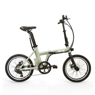 China Acceptable OEM Street Electric Bike Aluminum Alloy China Manufacturer Electric E Bike Folding 20 Inch Folding E-Bike With Shimano 6 Speed for sale