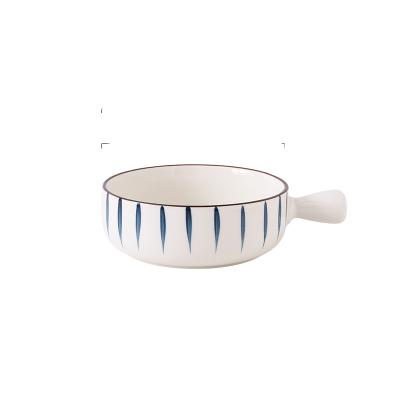 China Wholesale New Type Sustainable Sale Well Pasta Baking Single Handle Ceramic Baking Dishes for sale