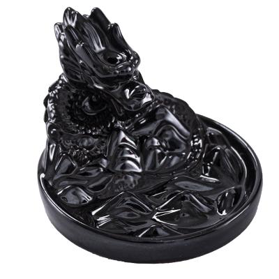 China AROMATIC Alpine Censer Clouds Black Handmade Ceramic Censer Censer for sale